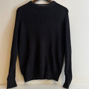 Rugged Trails Men's Charcoal Gray Crew Neck Sweater M Workwear Outdoors Layers